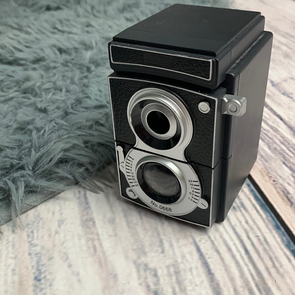 Vintage Camera Shaped Pencil Sharpener